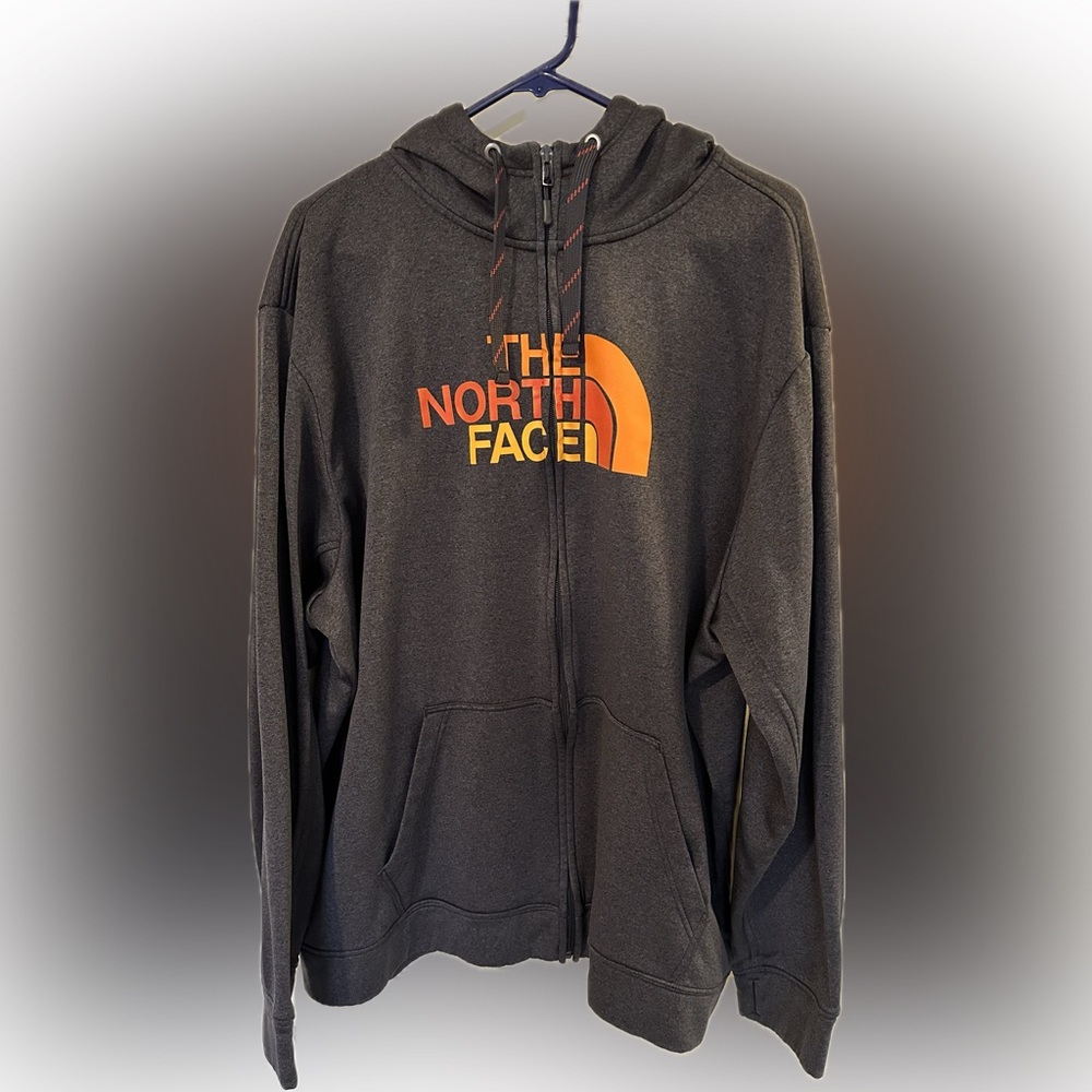 The North Face Charcoal Fleece Hoodie.